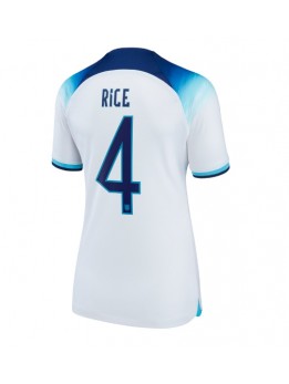 Billige England Declan Rice #4 Hjemmedrakt Dame VM 2022 Kortermet